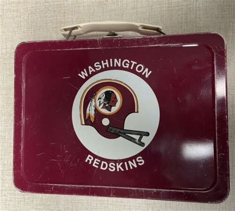 redskins metal lunch box|Redskins .